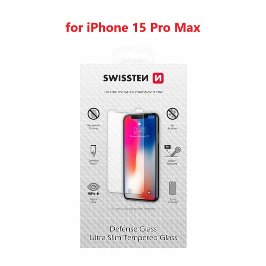 iPhone 15 Pro Max Defense Tempered Glass Screen Protector