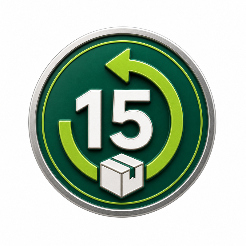 Oakwell Badge für 15 Tage Rückgabe
